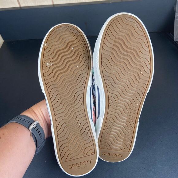 Sperry Shoes Women's Size 7 Top-Sider Plaid Boat Memory Foam Comfort Casual - Picture 7 of 7